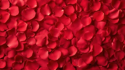 A close up of red petals of a rose