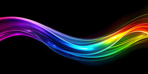 Abstract colorful wavy background. Futuristic technology style.