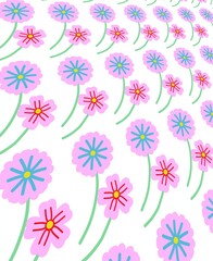 seamless pattern with flowers