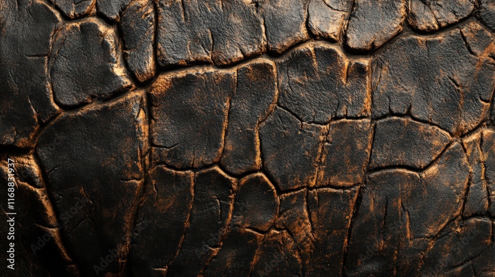 Poster close-up of elephant hide texture showcasing intricate patterns and natural colors ideal for artisti