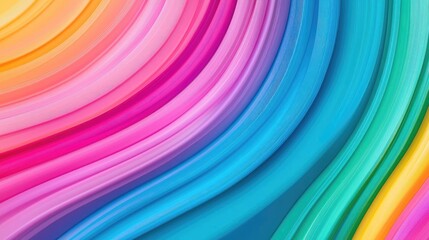 Rainbow abstract background idea. Vibrant waves of color create a lively and dynamic background for creative projects.