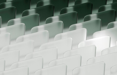 Fototapeta premium Modern Design with Green and White Rectangular Shapes