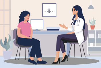 doctor consultation illustration patient consultation health care