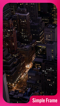 Vertical Simple Frame With Text