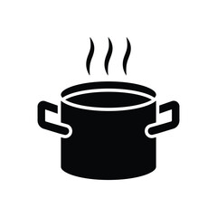 cooking pot icon vector design template simple and clean