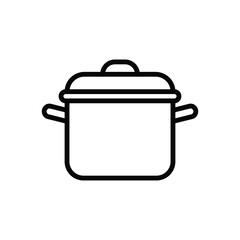 cooking pot icon vector design template simple and clean