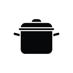 cooking pot icon vector design template simple and clean
