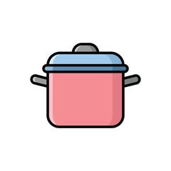 cooking pot icon vector design template simple and clean