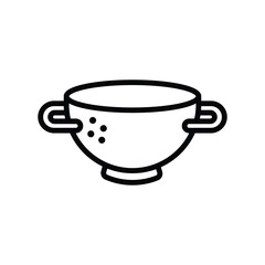 kitchen strainer icon vector design template simple and clean