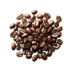 Fototapeta premium coffee bean isolated on a transparent background, in PNG format, coffee bean PNG 