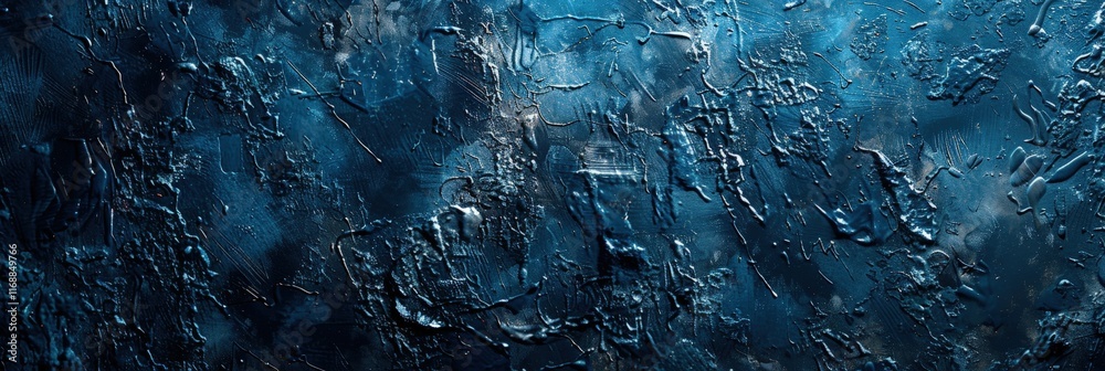 Poster grunge texture background with deep blue and dark elements perfect for artistic projects and visual 