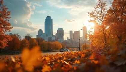 Obraz premium autumn in the city