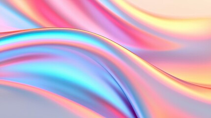 Fototapeta premium Rainbow abstract background idea. Abstract wave pattern with vibrant colors creating fluid motion and modern aesthetics.