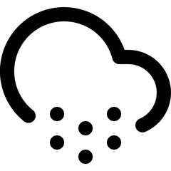 Cloud snow design element