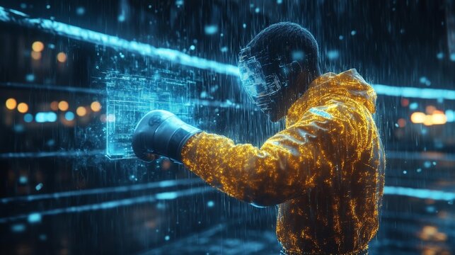 Futuristic Digital Boxing Training with Holographic Analytics. Generative AI