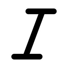 Italic design element