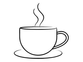 Coffee cup icon. Simple illustration of coffee cup vector icon for web