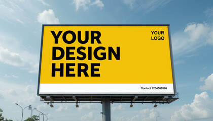 Obraz premium Blank billboard for advertisement Generative AI