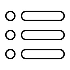 Fototapeta premium Menu Outline Icon Style