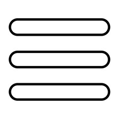 Fototapeta premium Menu Outline Icon Style