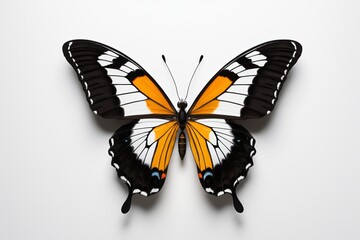 Fototapeta premium there is a butterfly that is sitting on a wall