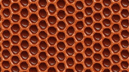 Brown Honeycomb Texture with Hexagonal Cells for Background Design