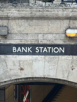 London, England
April 2, 2026
Bank Station sign