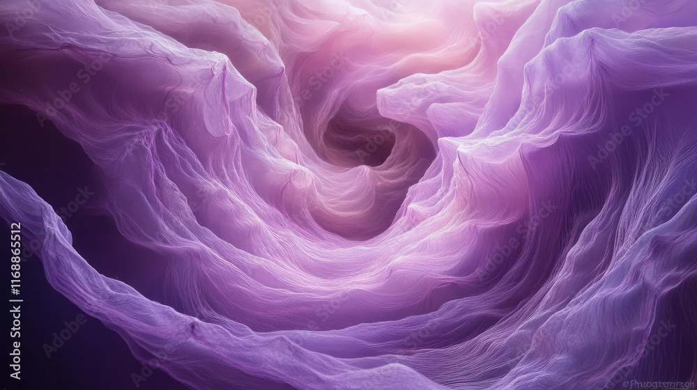 Poster A toroidal shape surrounded by energy trails in continuous motion,