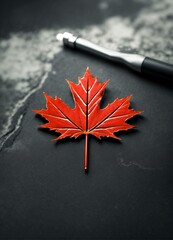 red maple leaf