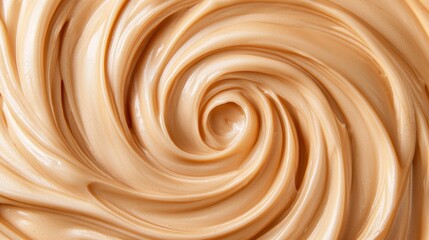 Smooth and Creamy Swirl of Peanut Butter for Food Photography