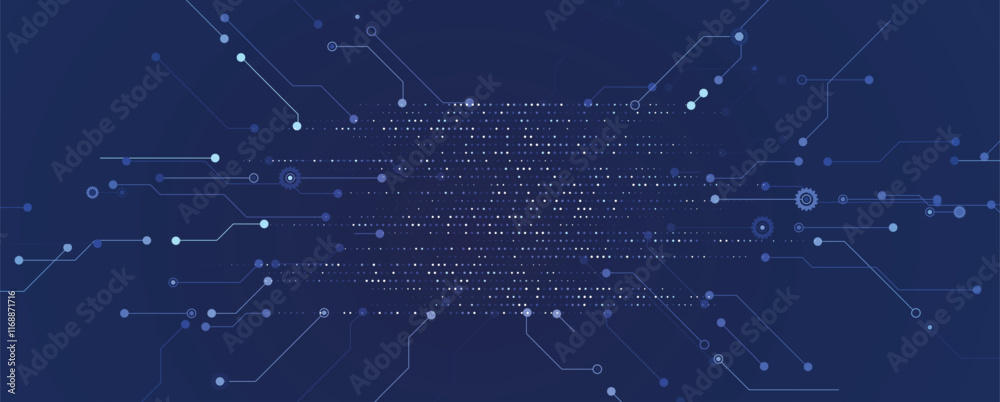 Aufkleber technology abstract futuristic background for internet business. big data concept.