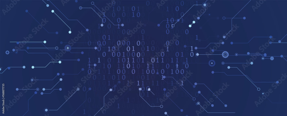 Aufkleber technology abstract futuristic background for internet business. big data concept.