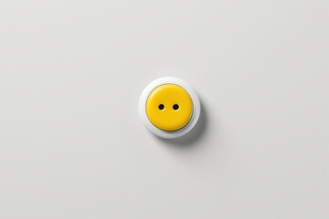 a close up of a button with a smiley face on it
