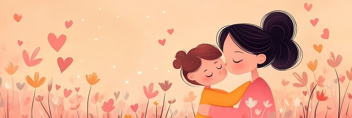 Celebrate Mom: Hand-Drawn Mother's Day Banner