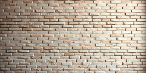 Obraz premium Elegant Light and Dark Beige Brick Wall Texture