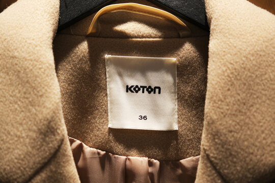 İstanbul,Turkey-Oct.5th 2024: Koton brand logo on clothing label
