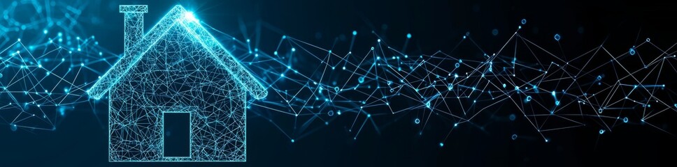 The low poly wireframe of a digital graduation cap reflects education technology and e-learning platforms, focusing on refining learning experiences and increasing academic achievement