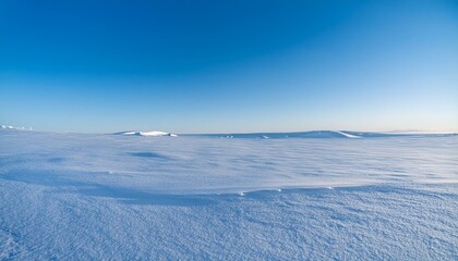 Obraz premium Scenery depicting clear skies, cold winds and sub-zero temperatures amidst the ice and snow of the Arctic