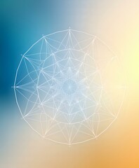 Sacred Geometry Bloom - Abstract Wallpaper with Harmonious Patterns