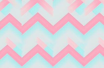 Vibrant Pastel Chevron Wave Pattern