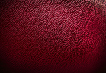 Fototapeta premium Luxurious rich crimson leather texture ideal for sophisticated design projects, showcasing elegance for events like upscale fashion shows, interior design, and branding.