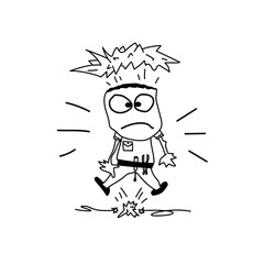 A funny electrician who was electrocuted