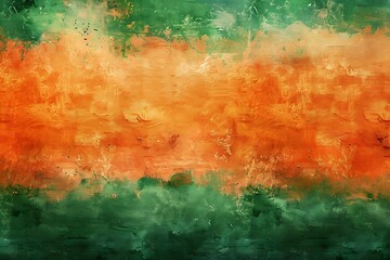 Obraz premium indian republic day inspired color gradients with shades of orange and green