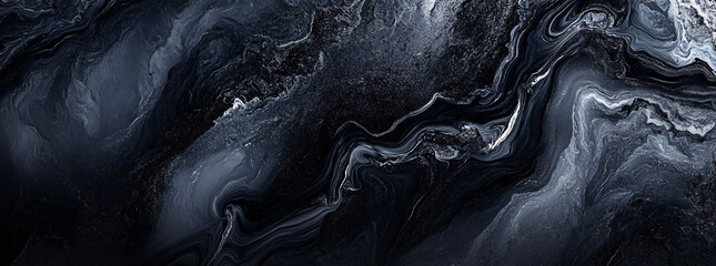 Obraz premium Luxury black marble background. Modern banner 