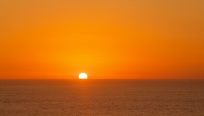 The point at which the temperature gradually drops in a bright orange sunset