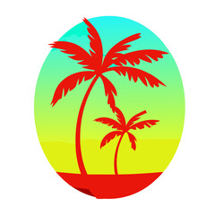 palm tree on the beach