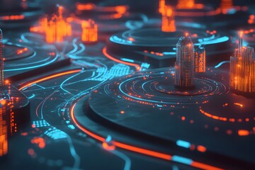 Smart city of the future.