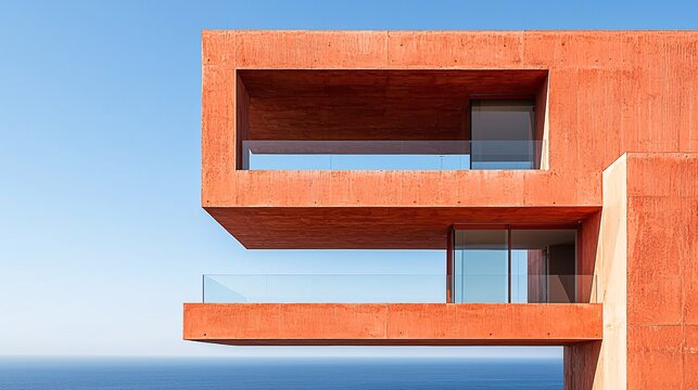 Conservative Sustainability Minimalist Design Efficiency compact housing solutions for urban eco-living Stock Photo with side copy space