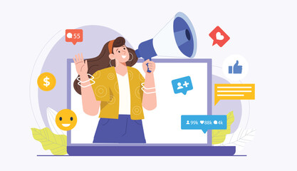 A visually appealing illustration representing a rewards-based referral system, highlighting affiliate marketing strategies and benefits.