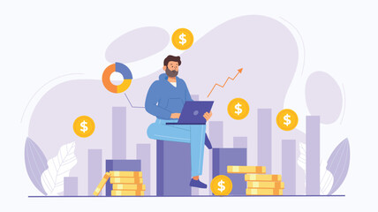 A modern illustration highlighting engaging referral programs and affiliate marketing concepts, aimed at driving user participation and rewards.